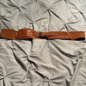 Brown Wide Belt with Buckle